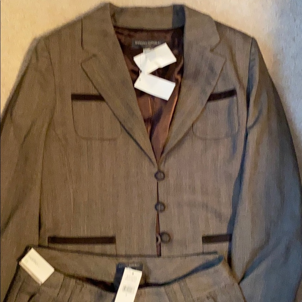Banana Republic velvet trim suit